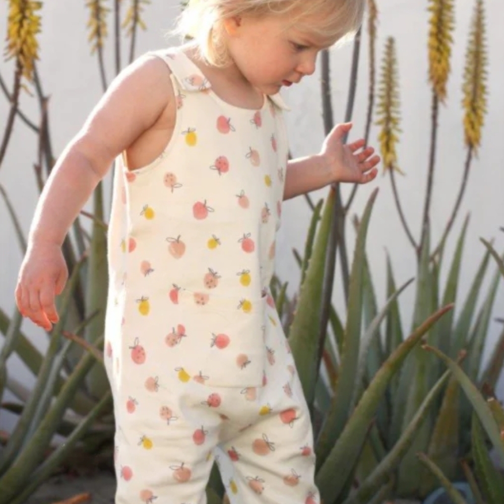 NWOT Pehr Strawberry Fields Overalls